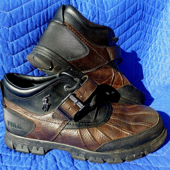 Men's Ralph Lauren Polo Dover III Brown Boots - Picture 2 of 7